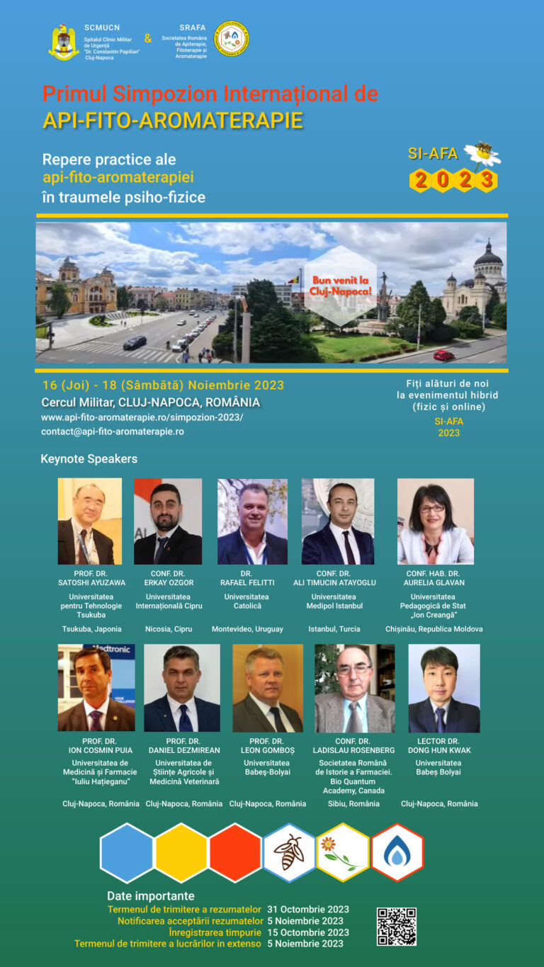 Primul Simpozion de Api-Fito-Aromaterapie pe tema traumelor psiho-fizice
